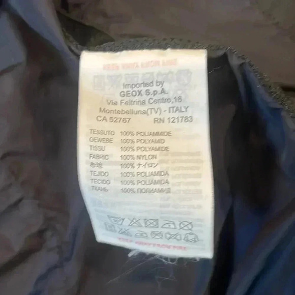 Geox Black Windbreaker Jacket Lightweight Casual Design - Picture 7 of 12